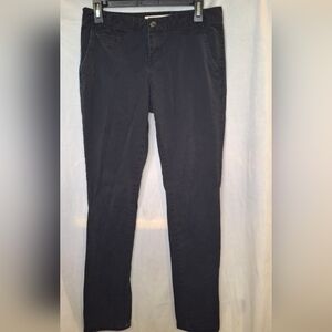 Aeropostale Women's Skinny Twill Pant 8 Long Navy Blue EUC Uniform Pant